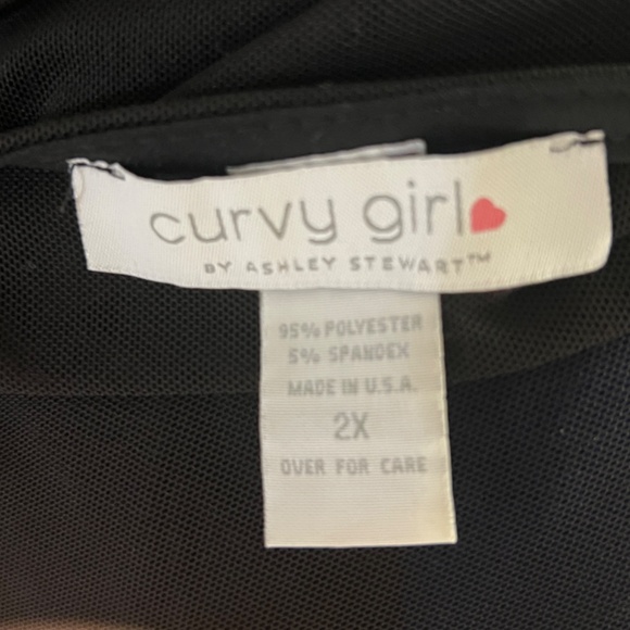 'CURLY GIRL' Sexy Black Sheer Long Sleeve Maxi Cardigan See Through Mesh Size 2X - Picture 10 of 11